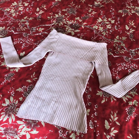BCBGMaxAzria “Risa” Long Sleeve Off-The-Shoulder Top XXS - Picture 6 of 16